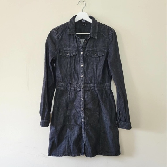 PAIGE Dresses & Skirts - Paige Joan Denim jean Dress Black